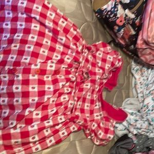 Cute strawberry dress with zip up top